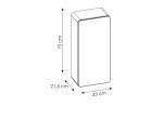 ARUBA white 830, závesná skrinka do kúpelne 