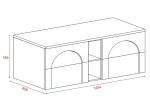 AURA kašmír K140D závesná skrinka pod umývadlo 140 cm AURA kašmír K140D závesná skrinka pod umývadlo 140 cm