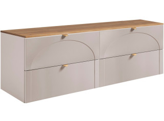 AURA kašmír K160D závesná skrinka pod umývadlo 160 cm