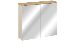 BALI cashmere 84-80, závesná skrinka so zrkadlom