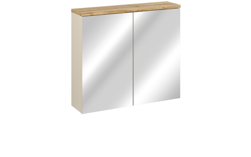 BALI cashmere 84-80, závesná skrinka so zrkadlom