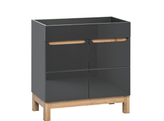 BALI grafit 821 skrinka pod umývadlo 80 cm BALI grafit 821 skrinka pod umývadlo 80 cm