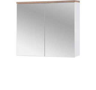BALI white 841, závesná skrinka so zrkadlom 80 cm
