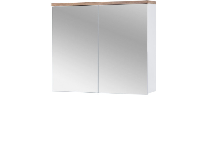 BALI white 841, závesná skrinka so zrkadlom 80 cm