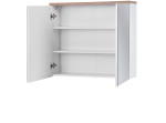 BALI white 841, závesná skrinka so zrkadlom 80 cm