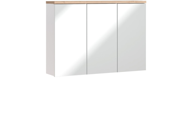 BALI white 845, závesná skrinka so zrkadlom 100 cm