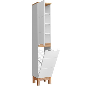 BALI white 804 policová skrinka s košom na odpad