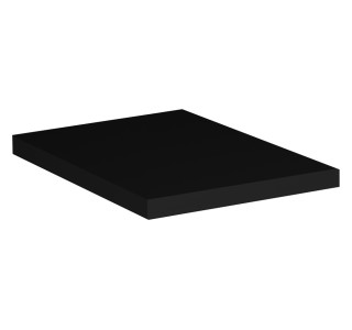 Doska pod umývadlo 20x40 cm čierna matná