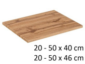Dosky pod umývadlo 20 až 50 cm