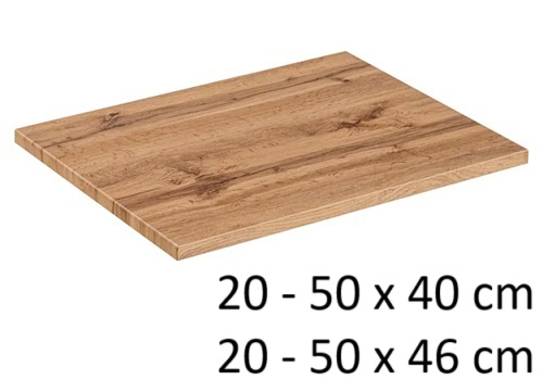 Dosky pod umývadlo 20 až 50 cm