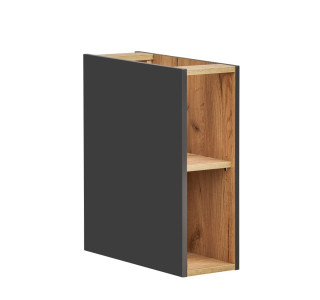 COIN čierna/dub 810, regál do kúpelne 