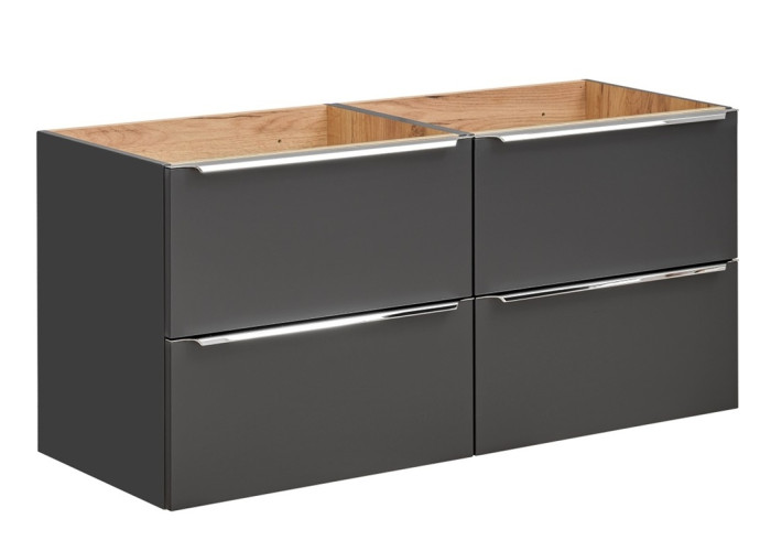 COIN čierna/dub 820-120 skrinka pod umývadlo 120 cm