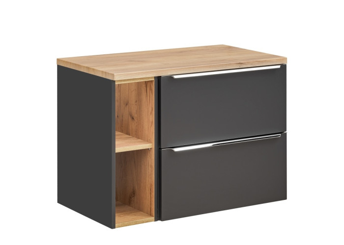 COIN čierna/dub 820-60-20-D skrinka pod umývadlo 80 cm