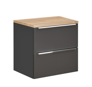 COIN čierna/dub 820-D skrinka pod umývadlo 60 cm