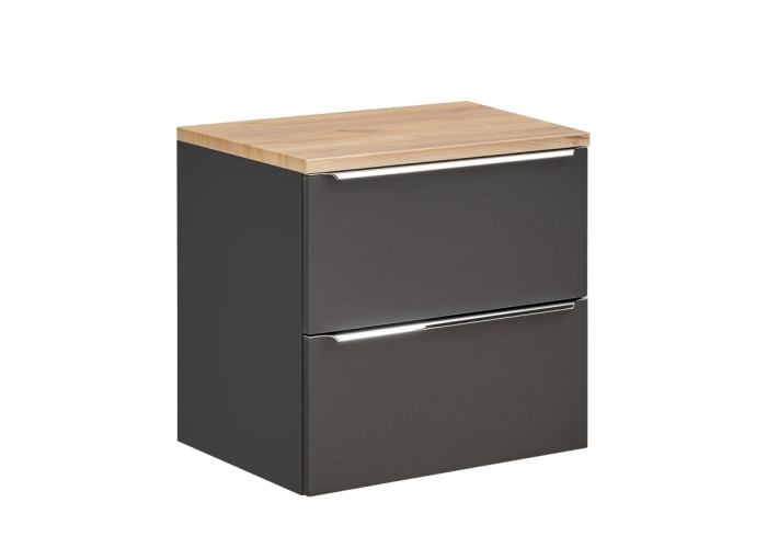 COIN čierna/dub 820-D skrinka pod umývadlo 60 cm