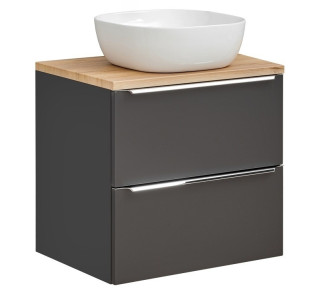 COIN čierna/dub 820-DU skrinka s umývadlom 60 cm