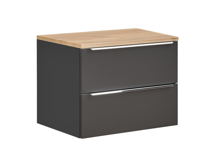 COIN čierna/dub 821-D skrinka pod umývadlo 80 cm