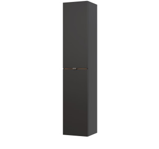 COIN čierna/dub 800, vysoká skrinka do kúpelne 