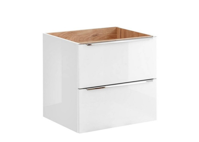 COIN dub craft/biely lesk 820B, závesná skrinka pod umývadlo 60 cm