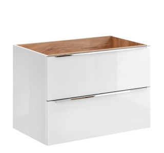 COIN dub craft/biely lesk 821B, závesná skrinka pod umývadlo 80 cm