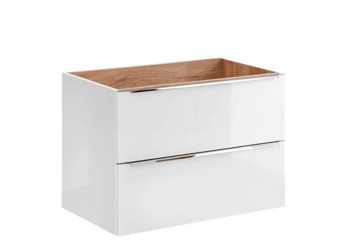 COIN dub craft/biely lesk 821B, závesná skrinka pod umývadlo 80 cm