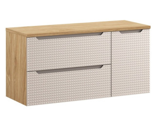LUXOR Beige 82-120-90-30-D závesná skrinka pod umývadlo 120 cm LUXOR Beige 82-120-90-30-D závesná skrinka pod umývadlo 120 cm