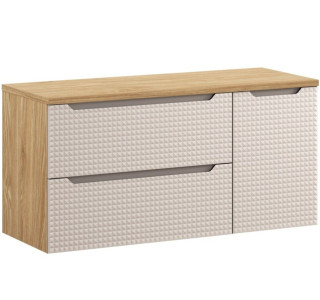 LUXOR Beige 82-120-90-30-D závesná skrinka pod umývadlo 120 cm