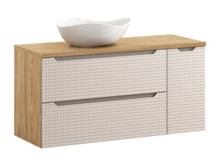 LUXOR Beige 82-120-90-30-DU kúpeľňová skrinka s umývadlami 120 cm LUXOR Beige 82-120-90-30-DU kúpeľňová skrinka s umývadlami 120 cm
