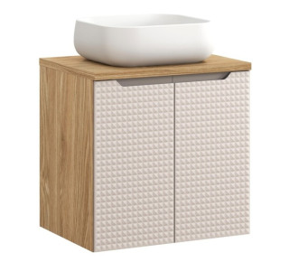 LUXOR Beige 82-60-2D-DU závesná skrinka s umývadlom 60 cm