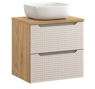 LUXOR Beige 82-60-2S-DU závesná skrinka s umývadlom 60 cm