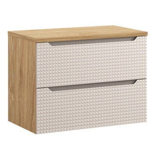 LUXOR Beige 82-80-2S-D závesná skrinka pod umývadlo 80 cm