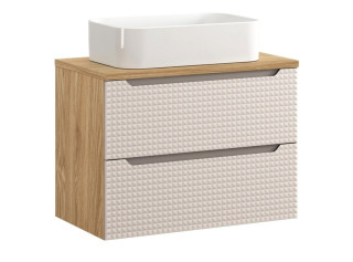 LUXOR Beige 82-80-2S-DU skrinka s umývadlom 80 cm LUXOR Beige 82-80-2S-DU skrinka s umývadlom 80 cm
