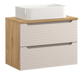 LUXOR Beige 82-80-2S-DU skrinka s umývadlom 80 cm