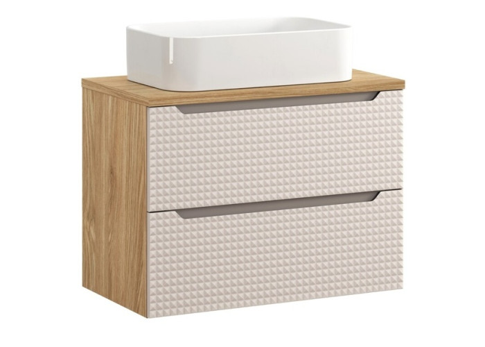 LUXOR Beige 82-80-2S-DU skrinka s umývadlom 80 cm LUXOR Beige 82-80-2S-DU skrinka s umývadlom 80 cm