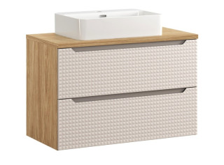 LUXOR Beige 82-90-2S-DU skrinka s umývadlom 90 cm LUXOR Beige 82-90-2S-DU skrinka s umývadlom 90 cm