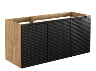 LUXOR Black 82-120-3D závesná skrinka pod umývadlo 120 cm LUXOR Black 82-120-3D závesná skrinka pod umývadlo 120 cm