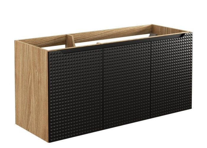 LUXOR Black 82-120-3D závesná skrinka pod umývadlo 120 cm