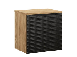 LUXOR Black 82-60-2D-D závesná skrinka pod umývadlo 60 cm LUXOR Black 82-60-2D-D závesná skrinka pod umývadlo 60 cm