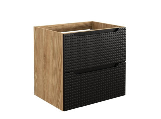 LUXOR Black 82-60-2S závesná skrinka pod umývadlo 60 cm LUXOR Black 82-60-2S závesná skrinka pod umývadlo 60 cm