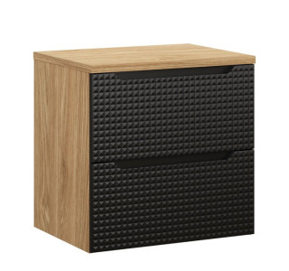 LUXOR Black 82-60-2S-D závesná skrinka pod umývadlo 60 cm