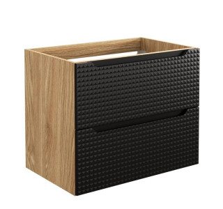 LUXOR Black 82-70-2S závesná skrinka pod umývadlo 70 cm