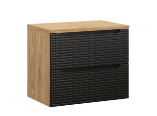 LUXOR Black 82-70-2S-D závesná skrinka pod umývadlo 70 cm LUXOR Black 82-70-2S-D závesná skrinka pod umývadlo 70 cm