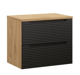 LUXOR Black 82-70-2S-D závesná skrinka pod umývadlo 70 cm