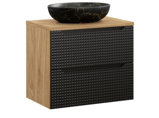LUXOR Black 82-70-2S-DU závesná skrinka s umývadlom 70 cm LUXOR Black 82-70-2S-DU závesná skrinka s umývadlom 70 cm