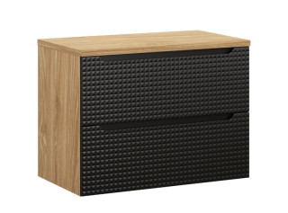 LUXOR Black 82-80-2S-D závesná skrinka pod umývadlo 80 cm LUXOR Black 82-80-2S-D závesná skrinka pod umývadlo 80 cm