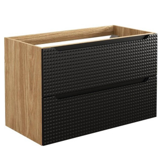 LUXOR Black 82-90-2S závesná skrinka pod umývadlo 90 cm