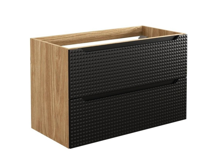 LUXOR Black 82-90-2S závesná skrinka pod umývadlo 90 cm LUXOR Black 82-90-2S závesná skrinka pod umývadlo 90 cm