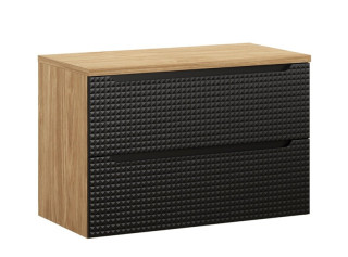 LUXOR Black 82-90-2S-D závesná skrinka pod umývadlo 90 cm LUXOR Black 82-90-2S-D závesná skrinka pod umývadlo 90 cm