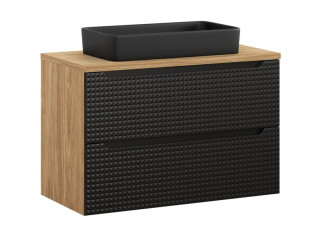 LUXOR Black 82-90-2S-DU skrinka s umývadlom 90 cm LUXOR Black 82-90-2S-DU skrinka s umývadlom 90 cm