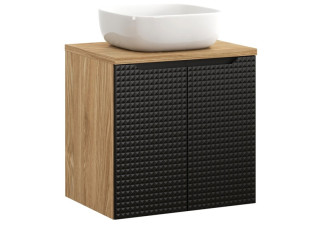 LUXOR Black 82-60-2D-DU skrinka s umývadlom 60 cm LUXOR Black 82-60-2D-DU skrinka s umývadlom 60 cm